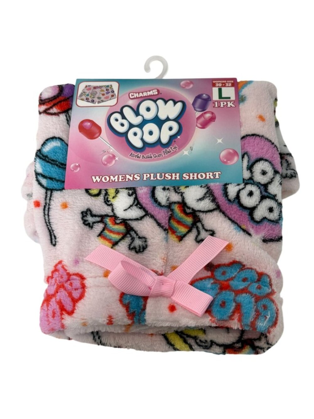 Blow Pop Plush Lounge Shorts Womens Large New